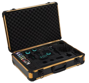 ชุดอุปกรณ์<span class=keywords><strong>ตัดผม</strong></span> VGR Professional Barber Combo 4 in 1 ความเร็วสูง 9000 รอบต่อนาที พร้อมมอเตอร์ BLDC สำหรับเครื่องตัดผม เครื่องเล็มผม และไดร์เ<span class=keywords><strong>ป</strong></span>่าผม ใช้งานแบบฝรั่งเศส ใช้พลังงานจาก USB - Product Image 1