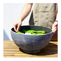 Pots de plantes en plastique pour l'extérieur, grand pot de fleurs en forme de lotus, articles de décoration pour la maison, jardinières, vases d'intérieur