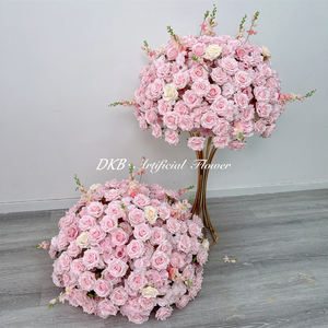 Boule de fleurs de mariage de haute qualité, 80 cm, grande, rose, pour la décoration de mariage - Product Image 5