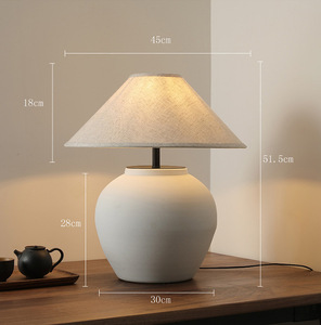 Lámpara <span class=keywords><strong>de</strong></span> Mesa Clásica Retro con Base <span class=keywords><strong>de</strong></span> <span class=keywords><strong>Cerámica</strong></span> Hecha a Mano Estilo Chinoiserie, Eléctrica, para Decoración <span class=keywords><strong>de</strong></span> Sala <span class=keywords><strong>de</strong></span> Estar u Hogar - Product Image 3