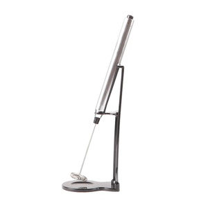 Espumador de leche con pilas, fabricante de espuma de leche, mezclador de café con soporte - Product Image 4