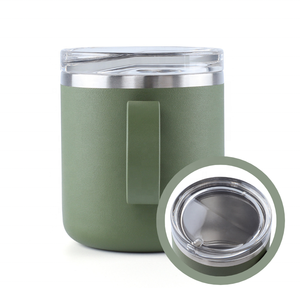 10oz Durable Vacuum <strong>Coffee</strong> Mug with Slider Lid 304 Stainless Steel Keep Ice <strong>Shaker</strong> Cold and Hot - Product Image 2