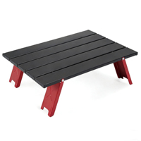 Table de camping pliante en alliage d'aluminium ultralégère et portable pour l'extérieur