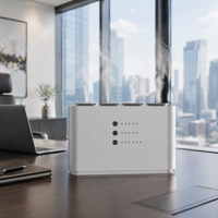 Diffuseur de parfum en aluminium à 5 canaux 5x20ml WiFi sans fil avec lumière RGB à 5 niveaux pour hôtel, spa, maison, machine à parfum OEM personnalisée