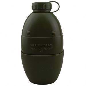 Muestra gratuita: Bolsa táctica Molle para cantimplora de plástico - Botella de agua con soporte para cantimplora para senderismo y camping con asa para el hombro - Product Image 5
