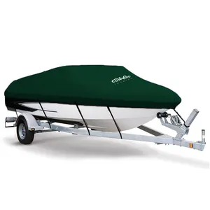 Custom Wholesale Outdoor Waterproof Oxford 600D Ripstop Full Size Trailerable Center Yacht Boat Cover