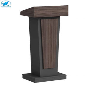 Pupitre de Conférence Classique en Bois, <span class=keywords><strong>Support</strong></span> de Discours, Pupitre d'Église, Pupitre à Microphone pour Événements - Product Image 1