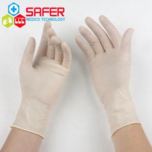 ถุงมือยางน้ำหนักเบาแบบใช้แล้วทิ้งถุงมือตรวจสอบทางการแพทย์ที่ไม่ผ่านการฆ่าเชื้อ100ชิ้น/กล่องขายส่งจากจีน - Product Image 1