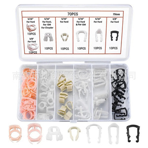 Jiechuang Auto Parts Fuel Line <b>Clip</b> Kit 70Pcs 7Sizes For Ford Gm Universal Repair Replacement - Product Image 2