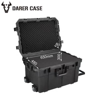 DPC132-1 730*550*436mm Boîte de transport en plastique rigide imperméable grande taille Peli, étui de protection