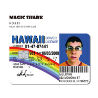 Magic Shark 3M Matériel imperméable personnalisé pour carte de débit et de crédit, autocollant pour carte bancaire OEM, design multiple, personnalisé