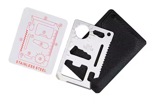 سكينة متعددة الأغراض من الصلب المقاوم للصدأ لحمل بطاقات الائتمان والتخييم - Product Image 5