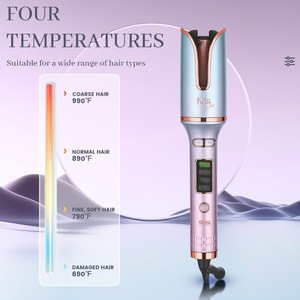 Fer à friser Dsp Ms Pro 20295 rose, céramique, écran LCD, pour cheveux bouclés ou lisses - Product Image 4