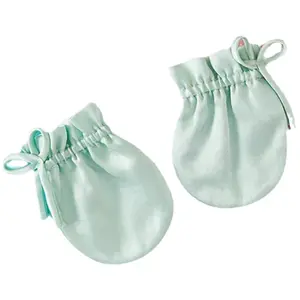 शहतूत रेशम के बच्चे दस्ताने एंटी-स्क्रैच फेस लपेटें हाथ वसंत गर्मियों में नवजात शिशु के सामान के लिए