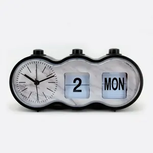 Último automática de páginas se reloj con la semana fecha Flip escritorio reloj de mesa de Oficina Casa escritorio estudiante de reloj - Product Image 1