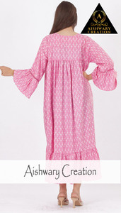 Vintage Bohemian Cotton <b>Linen</b> Midi Dress – Long Sleeve Solid Color Tunic Dress with Custom Logo for Women - Product Image 3