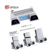 Station de charge et de refroidissement multifonction Syytech pour console PS5 Pro Slim, manette et stockage de disques TP-3532D