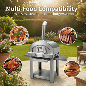 Grande Forno per <span class=keywords><strong>Pizza</strong></span> <span class=keywords><strong>a</strong></span> <span class=keywords><strong>Gas</strong></span> da Esterno per Feste in Giardino - Product Image 3