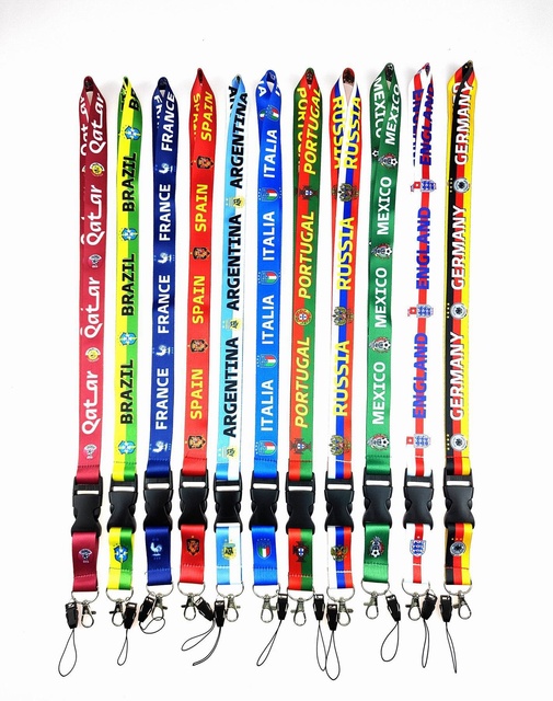 Free Sample Promotional Custom Private Mold Heat Transfer Polyester Retractable Lanyard ID Card Badge Holder Phone Neck Strap