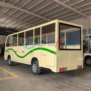 Autobús Eléctrico Clásico de 14 Plazas y 4 Ruedas de 72V, Autobús Turístico Eléctrico de Bajo Consumo, Ecológico - Product Image 3