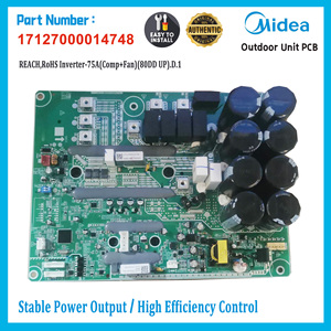 Carte de commande de compresseur Midea Inverter 17127000014748 REACH, RoHS Inverter-75A (Comp+Ventilateur) (80DD UP). D.1 Hitachi V8 Amélioration de l'efficacité énergétique - Product Image 2