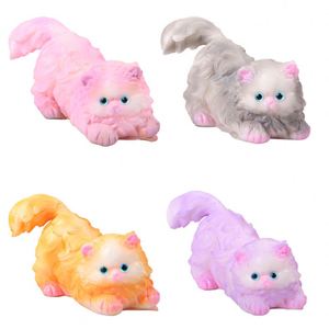 Jouet anti-stress silencieux et apaisant en forme de chat gonflé, format poche, inspiré d'Instagram, cadeau idéal pour adolescents et adultes - Product Image 1