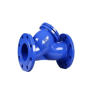 Filtre à bride en Y en fonte ductile GL43H-25Q avec tamis en acier inoxydable DN40-DN300, utilisé pour les systèmes de conduites d'eau potable et d'égouts - Product Image 1
