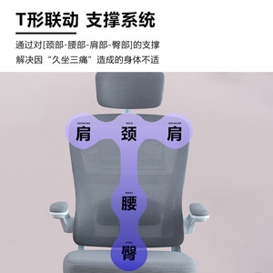 Office <b>Chair</b> Ergonomic Swivel Reversible Armrests Adjustable Height For Home Office <b>Study</b> Conference Use - Product Image 2