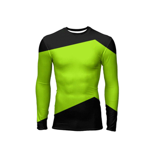 Chemise unisexe Offre Spéciale Rash Guard avec logo personnalisé imprimé manches longues et courtes en nylon spandex avec impression par sublimation - Product Image 1
