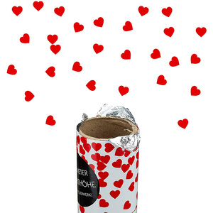 Nicro Custom 40cm <span class=keywords><strong>cuore</strong></span> rosso biodegradabile coriandoli Popper Shooter festa di nozze coriandoli cannoni forniture per feste di addio al nubilato - Product Image 3