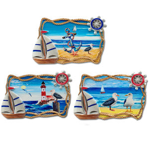 Logotipo personalizado <span class=keywords><strong>de</strong></span> fábrica Regalo <span class=keywords><strong>de</strong></span> viaje <span class=keywords><strong>de</strong></span> resina Ciudad costera León marino Punta del Este Recuerdo Uruguay Imán - Product Image 4