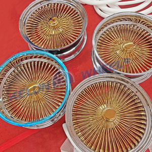 ล้อแม็กซ์ Dayton สีทอง ขนาด 20 นิ้ว 22 นิ้ว 24 นิ้ว แบบมีซี่ลวดโครเมียม  รูน็อต 5*127  แกนกลางสีทอง - Product Image 3
