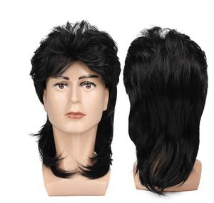 วิกผมผู้<span class=keywords><strong>ชาย</strong></span>สไตล์ยุโรปและอเมริกา วิกผมสีดำ วิกผมสีน้ำ<span class=keywords><strong>ต</strong></span>าล วิกผมหยิก วิกผมย้อนยุคยุค 80 ชุดวิก<span class=keywords><strong>ผม</strong></span>ฮาโลวีน - Product Image 6