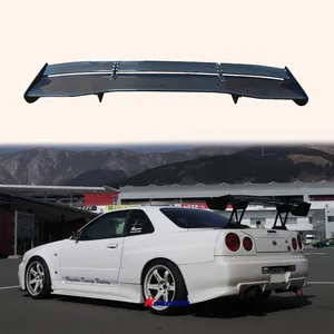 For Nissan Skyline R34 GTR GTT VC Style GT Rear Trunk Spoiler Wing