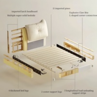 Matelas double moderne pour enfant fille, canapé futon blanc pour salon de beauté et hôtel, divan simple, lit king size de luxe