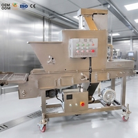 Machine de revêtement automatique de viande à soufflerie réglable, directe usine, pour nuggets de poulet et galettes de burger