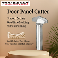 Fraises à rainurer pour panneaux de porte en bois TOOLSWANG - Outils de coupe professionnels en carbure de tungstène non revêtu 55HRC pour machines CNC
