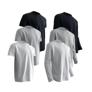 AUTICUP Camiseta deportiva de cuello redondo para hombre, estilo americano, color liso, nórdica, de hombros rectos, de seda helada Sorona, de secado rápido y elástica - Product Image 3