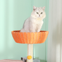 PAWBOND Arbre à chat de luxe en bois, du sol au plafond, avec griffoir, meuble chenil et tour d'escalade pour chat de grande taille