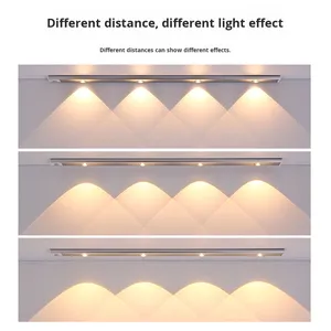 Ultra-sottile ricaricabile Smart LED striscia moderna occhio di gatto luce collina per armadio vino soggiorno caratteristiche autoadesive - Product Image 4