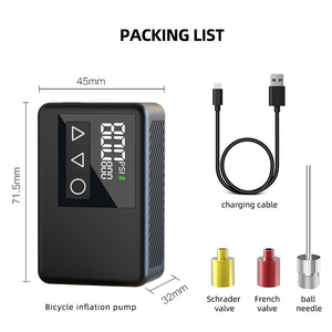 <span class=keywords><strong>Pompe</strong></span> à vélo électrique intelligente mini tendance avec arrêt <span class=keywords><strong>automatique</strong></span> et écran LCD, logo personnalisé - Product Image 6