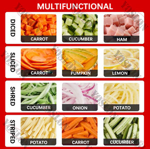 Tagliatore di frutta completamente automatico multifunzionale di medie dimensioni altre macchine per la lavorazione degli alimenti macchina per il taglio delle verdure - Product Image 2