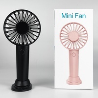 Ventilateur portable électrique OEM rechargeable à trois vitesses, mini-ventilateur de refroidissement, support de téléphone portable, utilisation en voiture, extérieur, maison, hôtel, longue autonomie