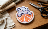 Patch brodé en PVC à appliquer pour vêtements de bébé, motif fille de dessin animé mignon, en tissu toile écologique, idéal pour les chapeaux