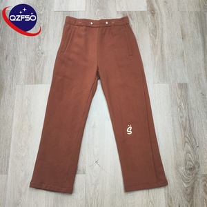 QZFSO Joggers Coton Polaire Pantalon Hommes Streetwear Jogging Blanc Surdimensionné Français Terry Imprimer Piste Hommes Pantalons De Survêtement - Product Image 1