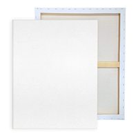 Fournitures artistiques, différentes tailles au choix, toile en coton 100% 280 g/m², toile sur châssis, toile vierge, toile tendue