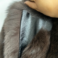 BEIZIRU Manteau d'hiver pour femme en vraie fourrure de renard, col à revers, chaud, tendance, style naturel, nouveau luxe, manches longues, veste pour filles