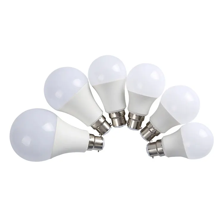 הנמכר ביותר חיסכון באנרגיה מקורה תאורת led הנורה גלם חומר 5W 7W 9W 12W 15W 18W B22 E27 LED הנורה