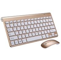 Clavier sans fil Ultra-fin pour tablette d'ordinateur de bureau et pour Apple iPad iPhone MacBook Android Windows PC 2.4G clavier