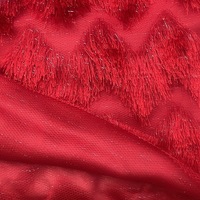 Fourrure de luxe lâche cheveux longs gland argenté tissu jacquard pour manteau pour pull